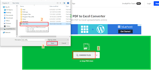 Chuyển đổi PDF sang Excel trực tuyến - hình 2