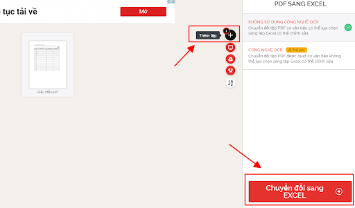 Chuyển đổi PDF sang Excel trực tuyến - hình 7